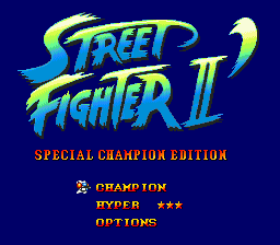 Street Fighter II' - Special Champion Edition (USA) Title Screen